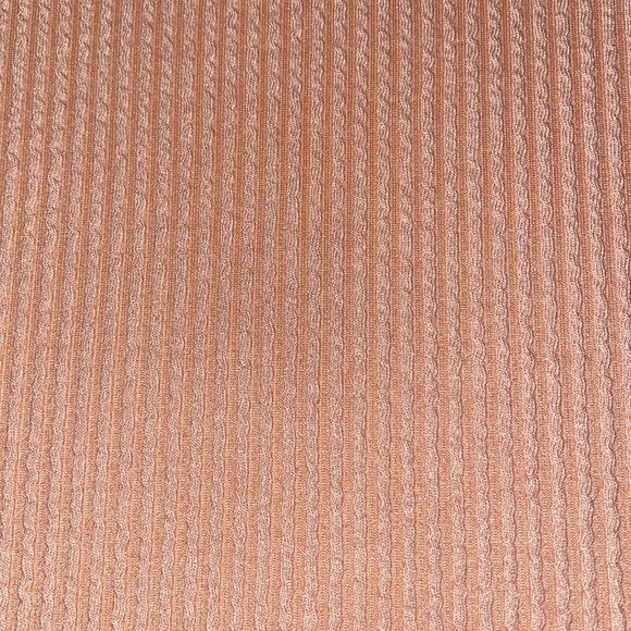 WANDERING DREAMS rib knit maxi tank dress 2 pockets peach stretchy NEW size L - Picture 3 of 8